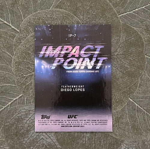 Diego Lopes - impact point - topps chrome 2026